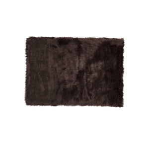 60" x 96" Chocolate, Sheepskin - Rug/Throw