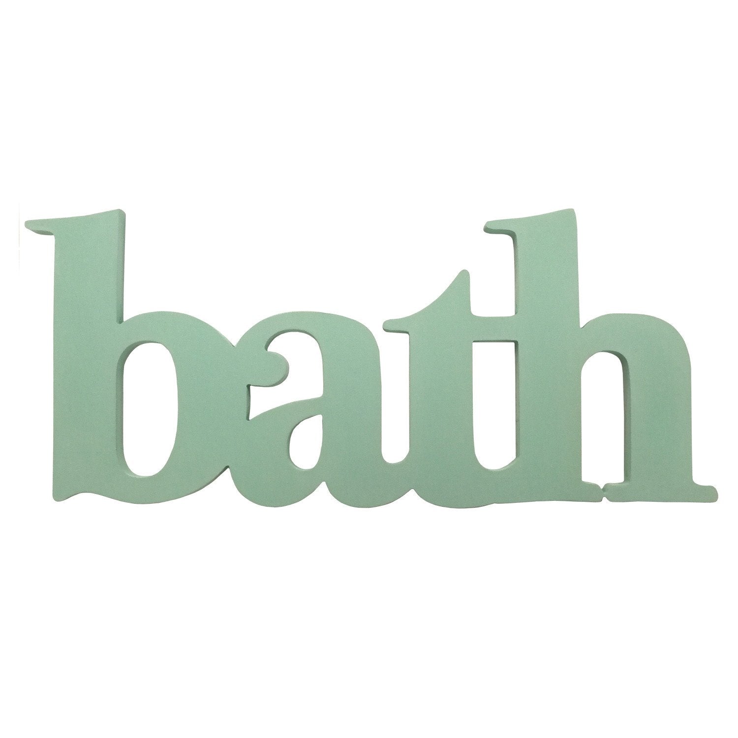 18" X 0.5" X 8" Multi-color Seafoam Bath Wall Decor