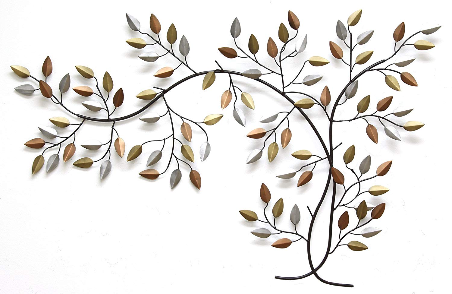 39.96" X 0.5" X 26.97" Bronze Tree Branch Wall Decor