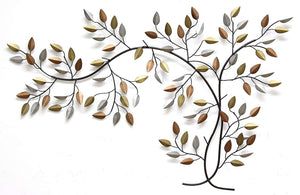 39.96" X 0.5" X 26.97" Bronze Tree Branch Wall Decor