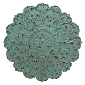 27" X 1.18" X 27" Shabby Medallion Wall Decor