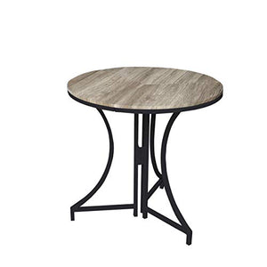 31.5" X 31.5" X 30" Black Round Folding Table