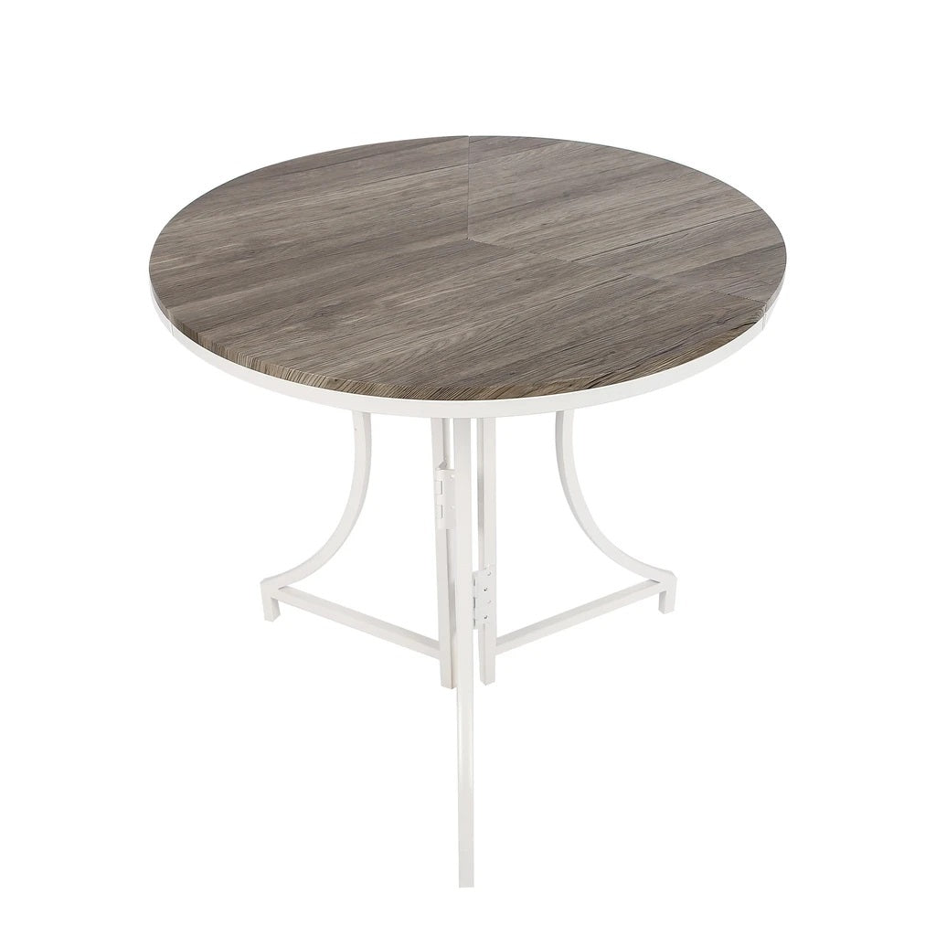 31.5" X 31.5" X 30" White Round Folding Table