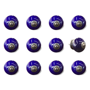 1.5" x 1.5" x 1.5" Navy and Copper - Knobs 12-Pack