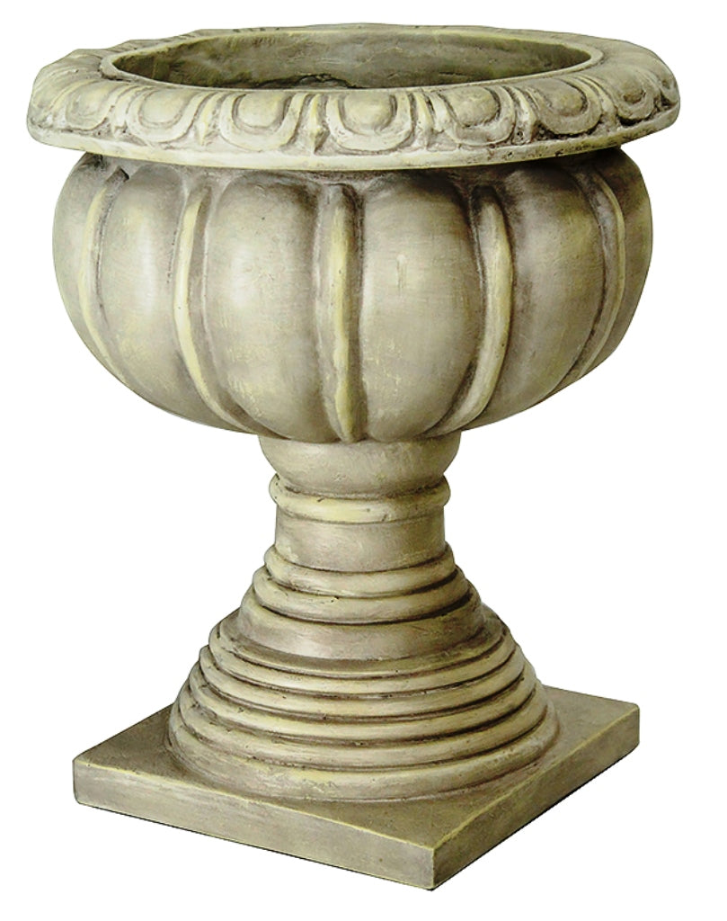 14" Gold, Copper, and Brown Resin Sicilian Urn