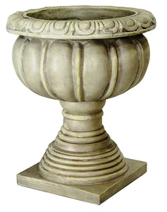 14" Gold, Copper, and Brown Resin Sicilian Urn