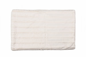 50" x 70" x 2" Off White Faux Fur Throw