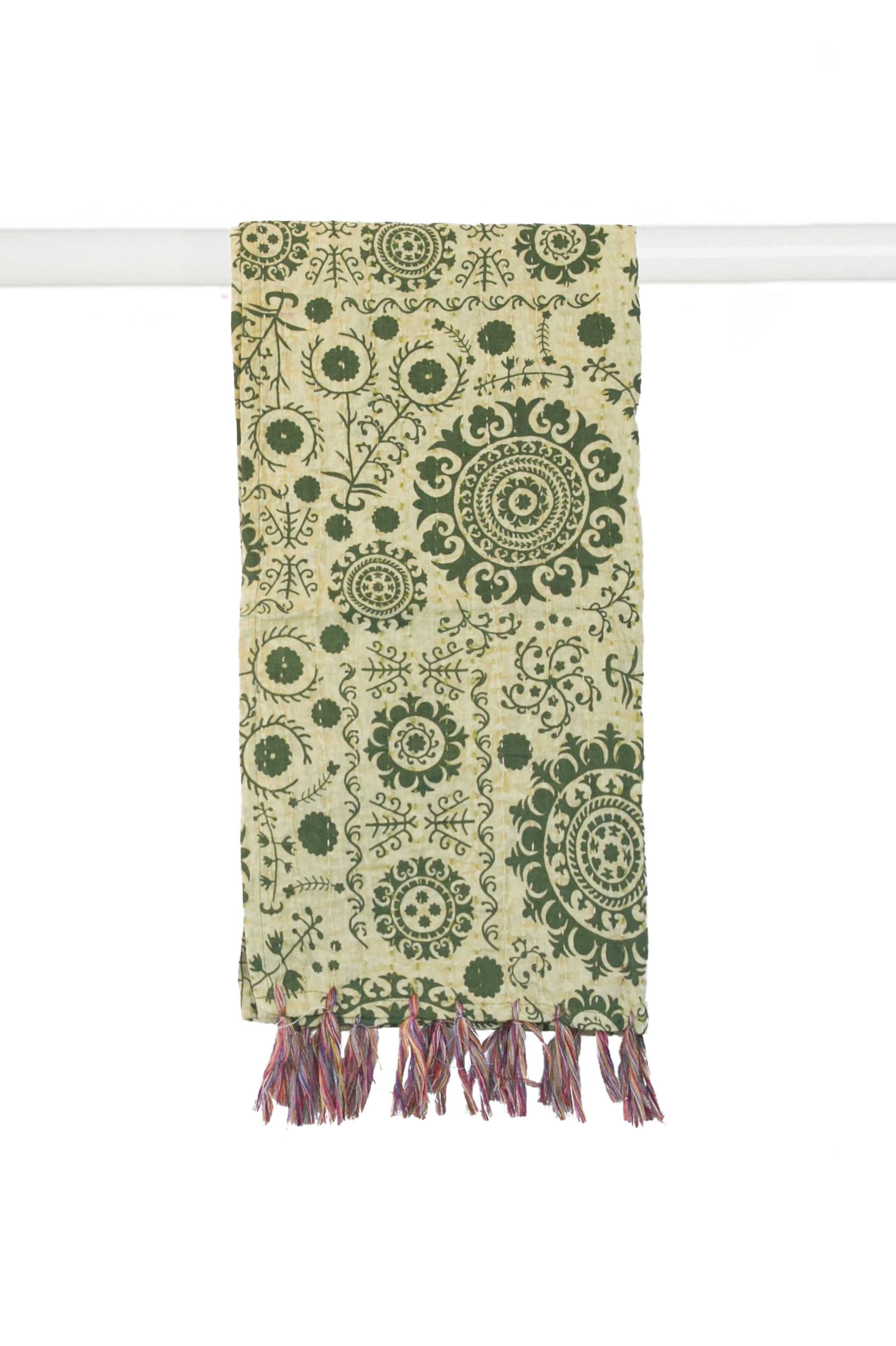 18" x 72" Multicolor, Kantha - Scarf