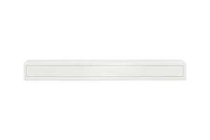 48" Contemporary White MDF Mantel Shelf