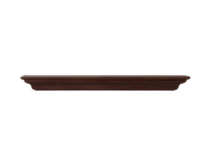 72" Modern Brown MDF Mantel Shelf