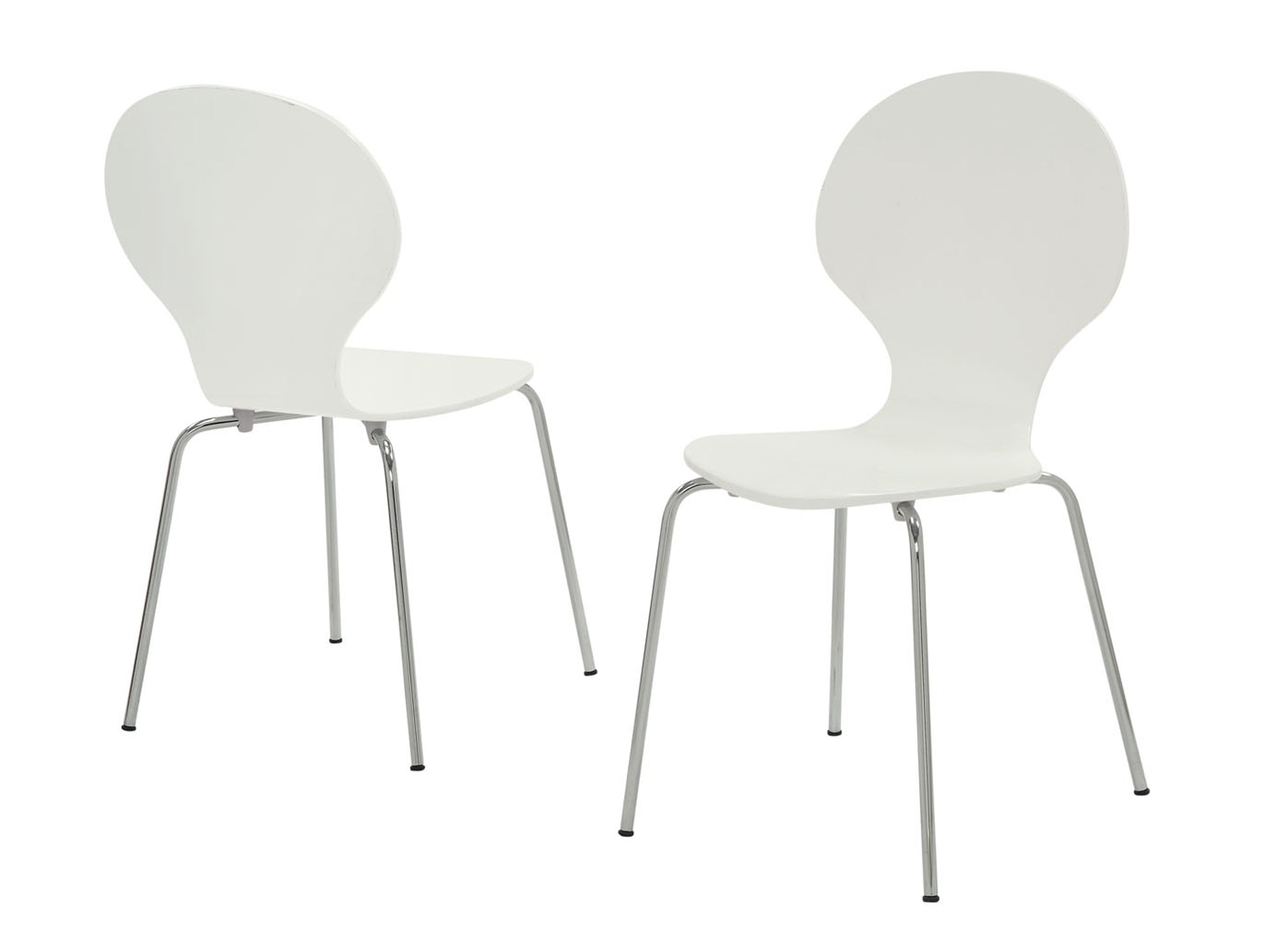 63.75" x 53.25" x 102" White, Metal - 4 Dining Chairs