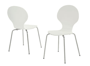63.75" x 53.25" x 102" White, Metal - 4 Dining Chairs