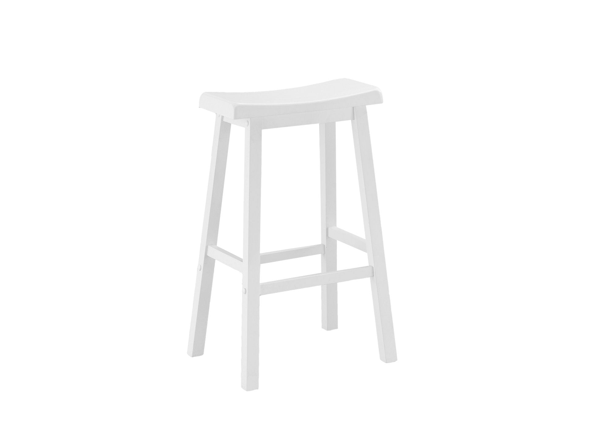 30.5" x 35" x 58" White, Solid Wood, Mdf - Barstools 2pcs