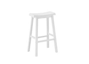 30.5" x 35" x 58" White, Solid Wood, Mdf - Barstools 2pcs