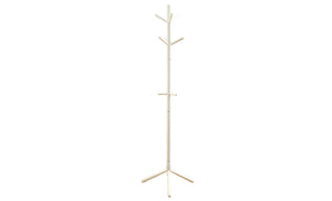 16.25" x 16.25" x 69" White, Solid Wood - Coat Rack