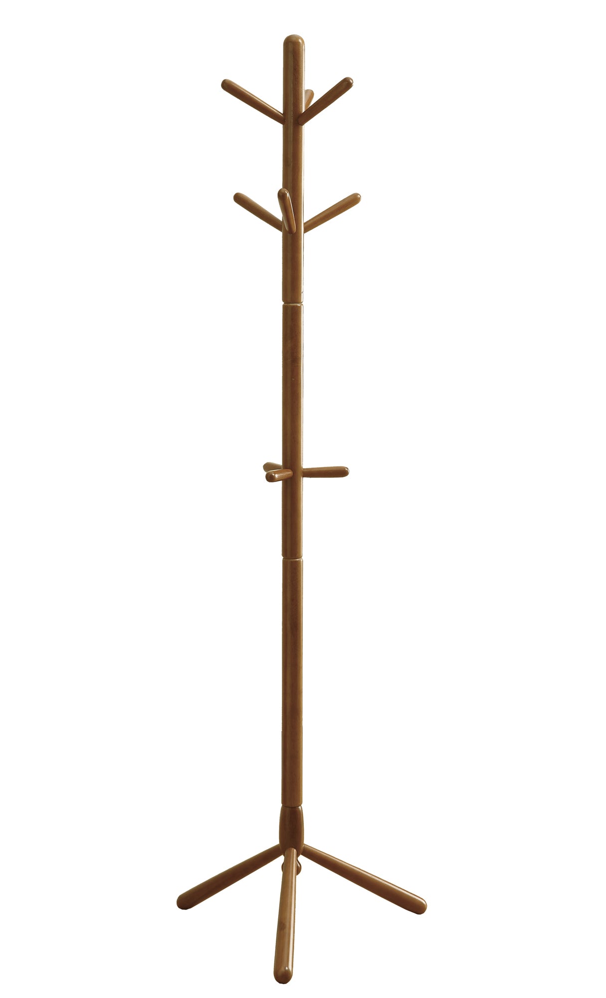 16.25" x 16.25" x 69" Oak, Solid Wood - Coat Rack