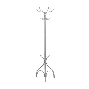 18" x 18" x 70" Silver, Metal - Coat Rack