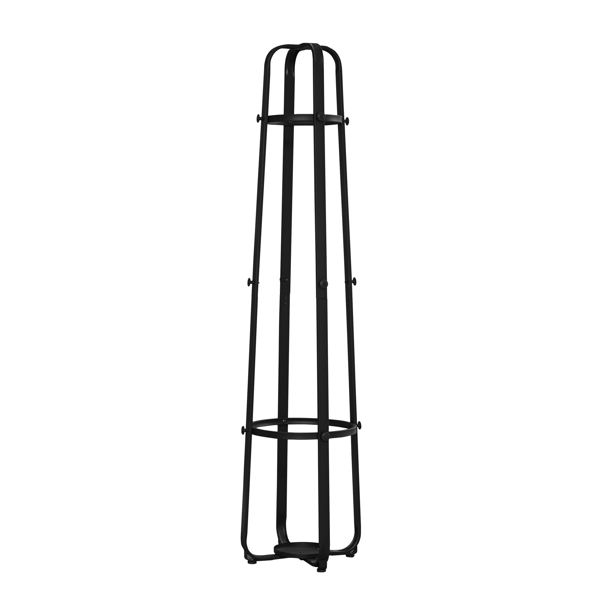 17.5" x 17.5" x 72" Black, Metal, Umbrella Holder - Coat Rack