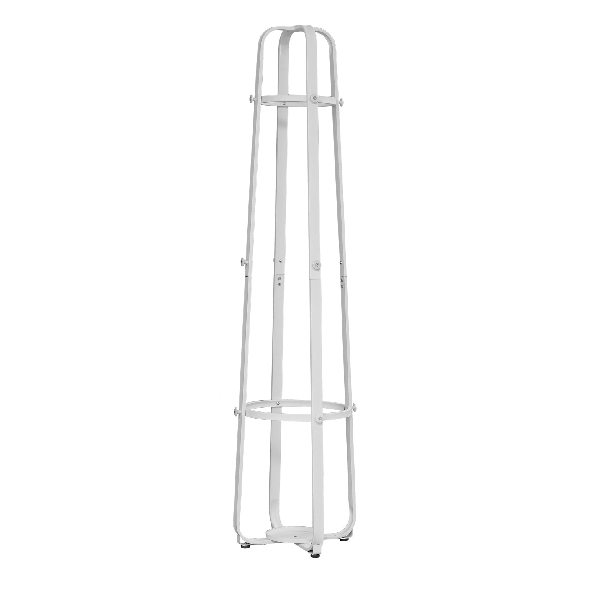 17.5" x 17.5" x 72" White, Metal, Umbrella Holder - Coat Rack