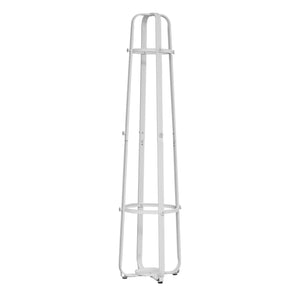 17.5" x 17.5" x 72" White, Metal, Umbrella Holder - Coat Rack