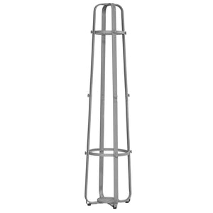 17.5" x 17.5" x 72" Silver, Metal, Umbrella Holder - Coat Rack