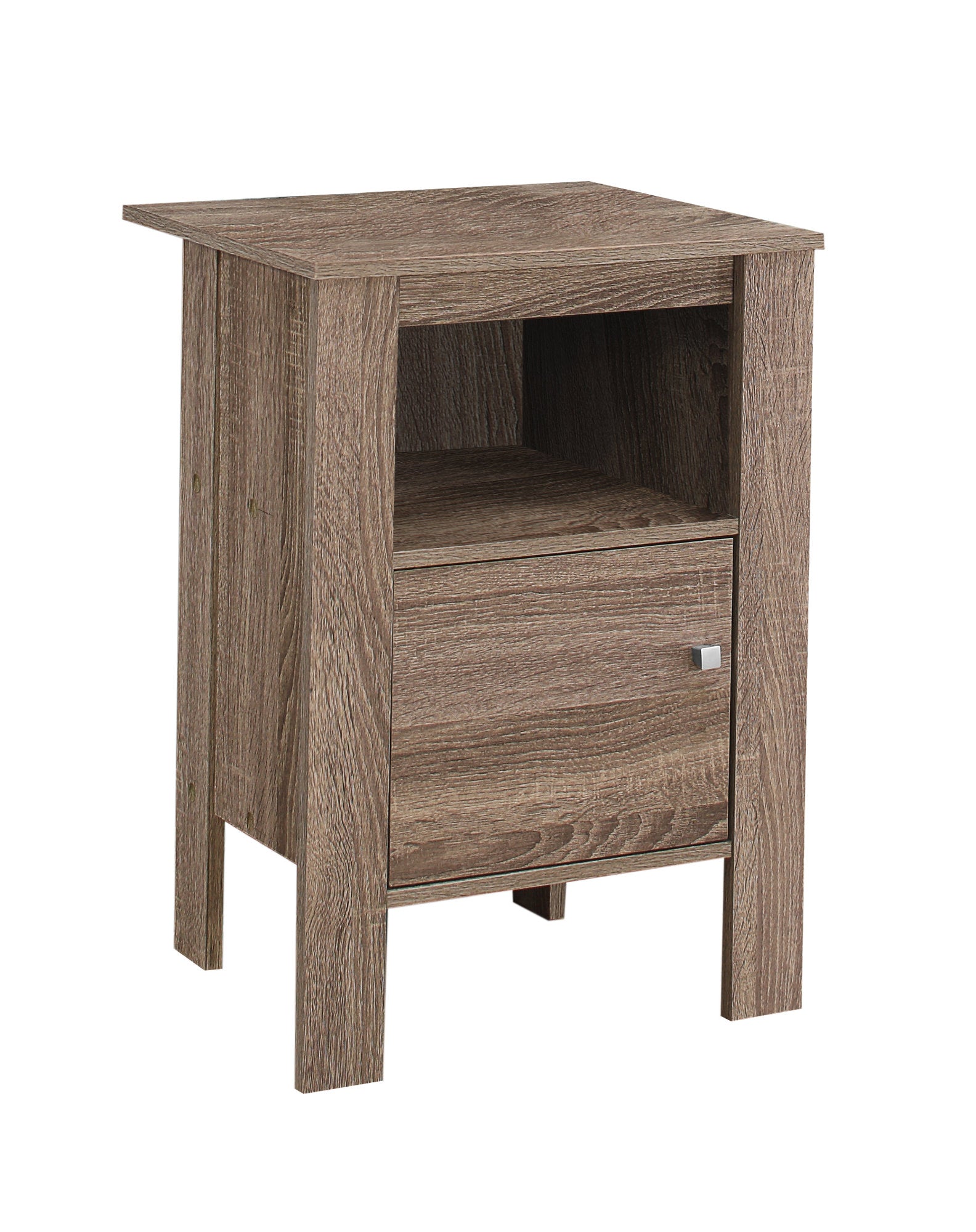 14" x 17.25" x 24.25" Dark Taupe, Particle Board, Storage - Accent Table