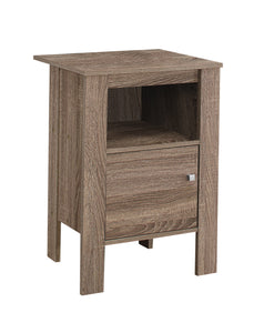 14" x 17.25" x 24.25" Dark Taupe, Particle Board, Storage - Accent Table