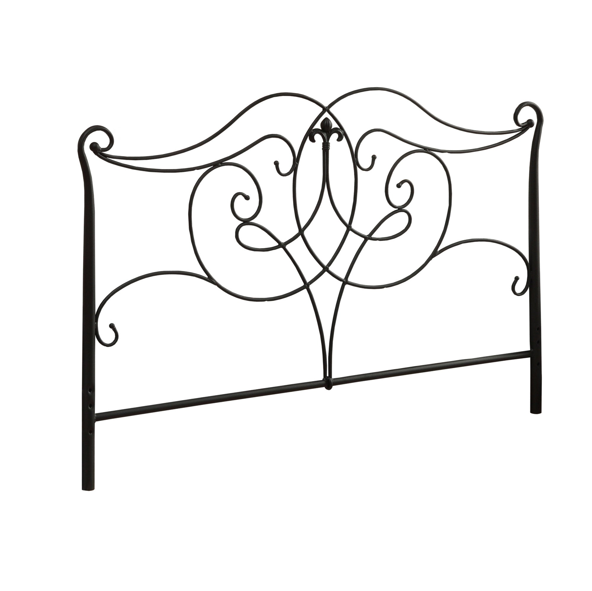 61.5" x 50", Satin Black/Full/Queen Size - Headboard/Footboard