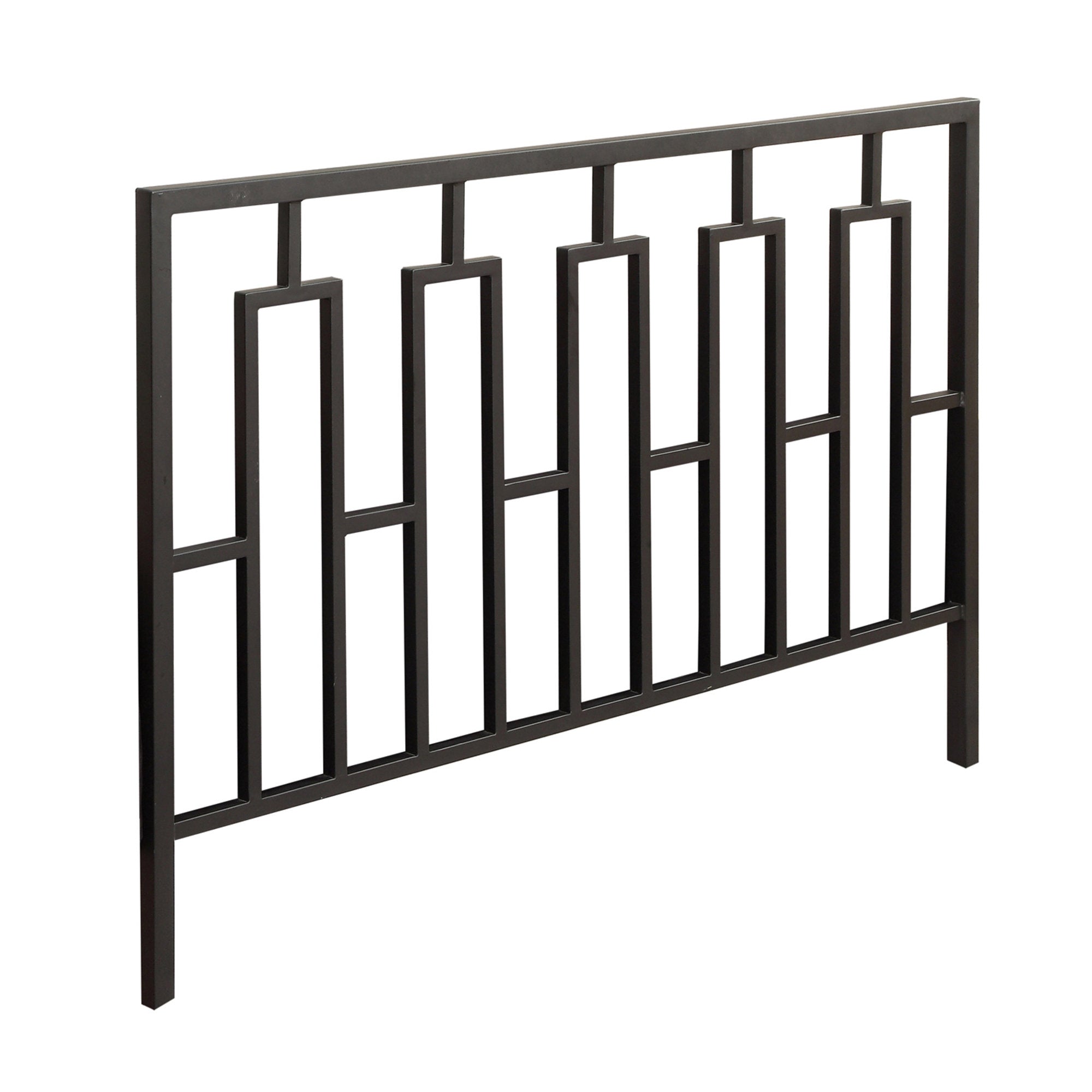 59.75" x 47" Queen/Full Size/Black- Headboard/Footboard