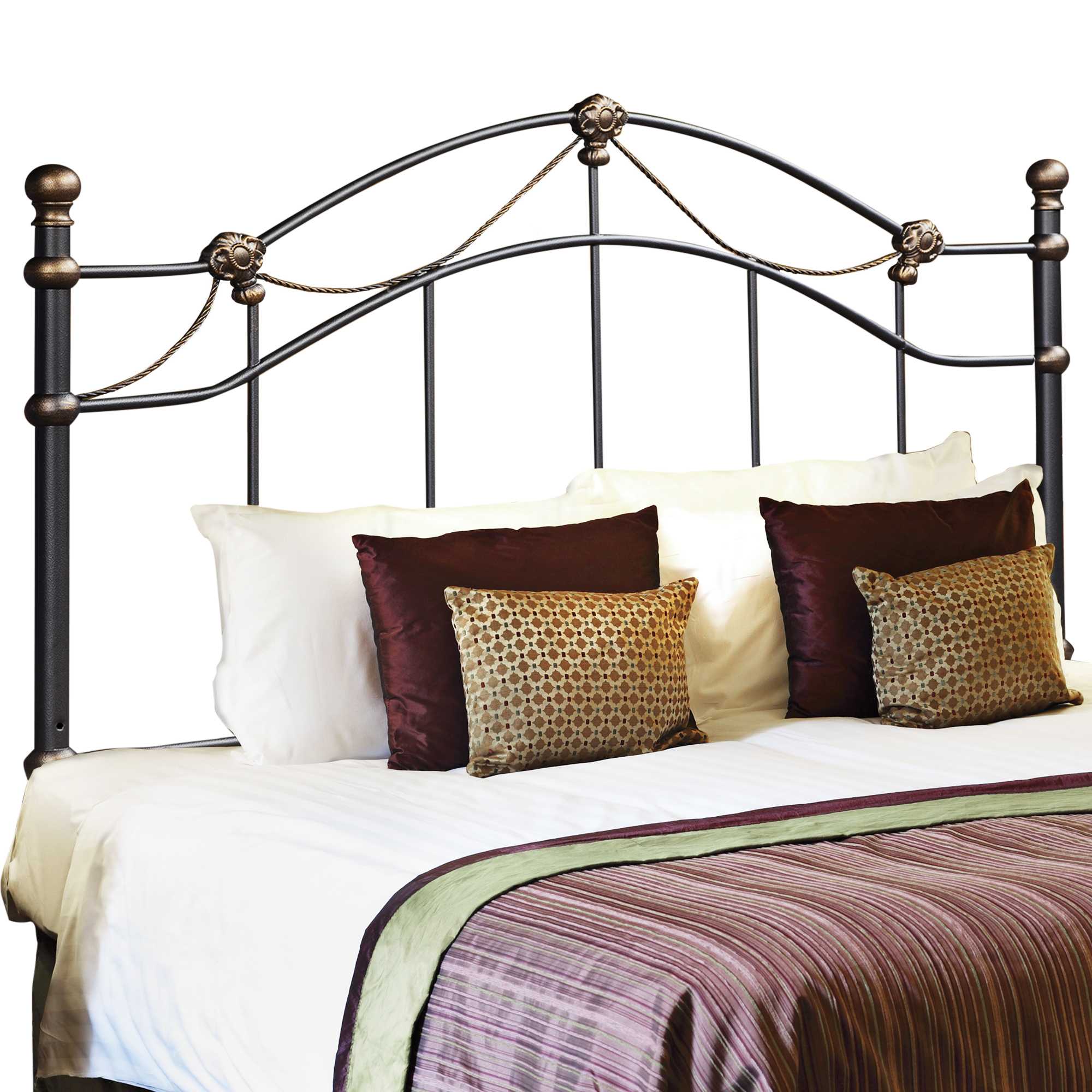 114" x 101" Black/Full/Queen Size - Headboard/Footboard