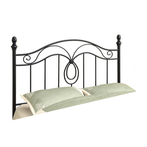 60" x 51" Black, Full/Queen Size - Headboard/Footboard