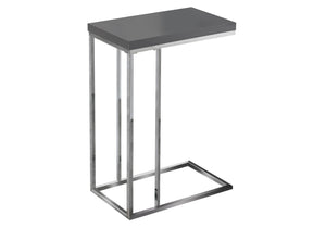 18.25" x 10.25" x 25.25" Grey, Particle Board, Metal - Accent Table