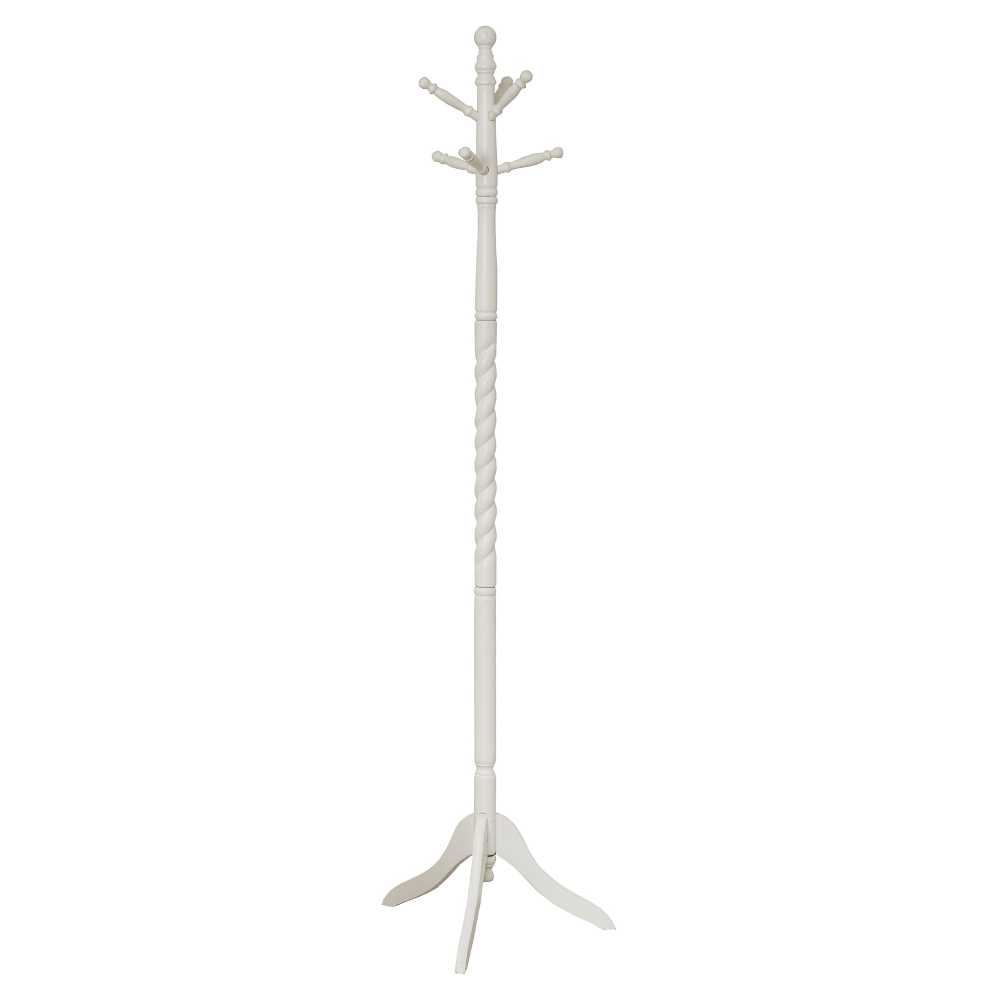 20" x 20" x 71.75" White, Solid Wood - Coat Rack