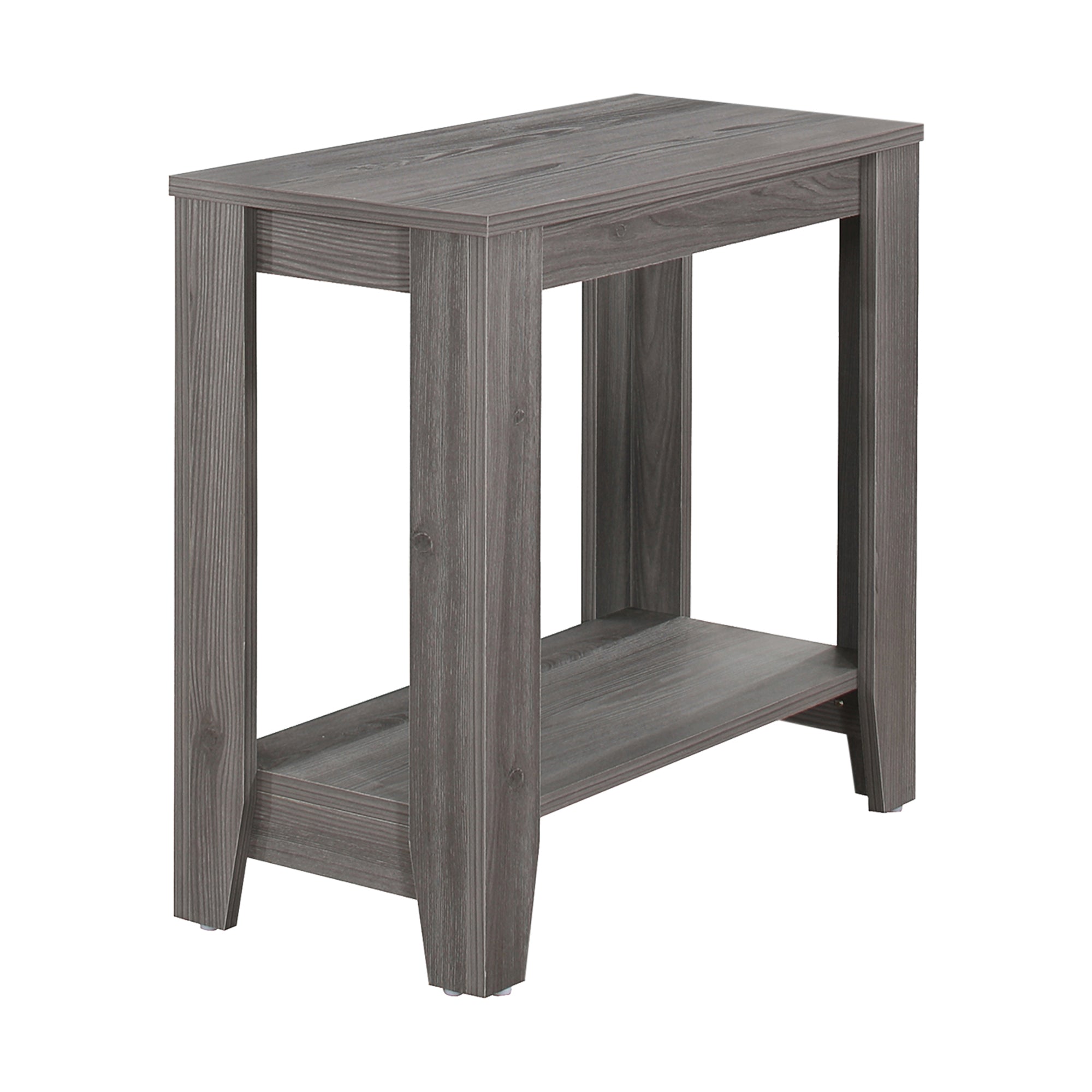 11.75" x 23.75" x 22" Grey, Particle Board, Laminate - Accent Table