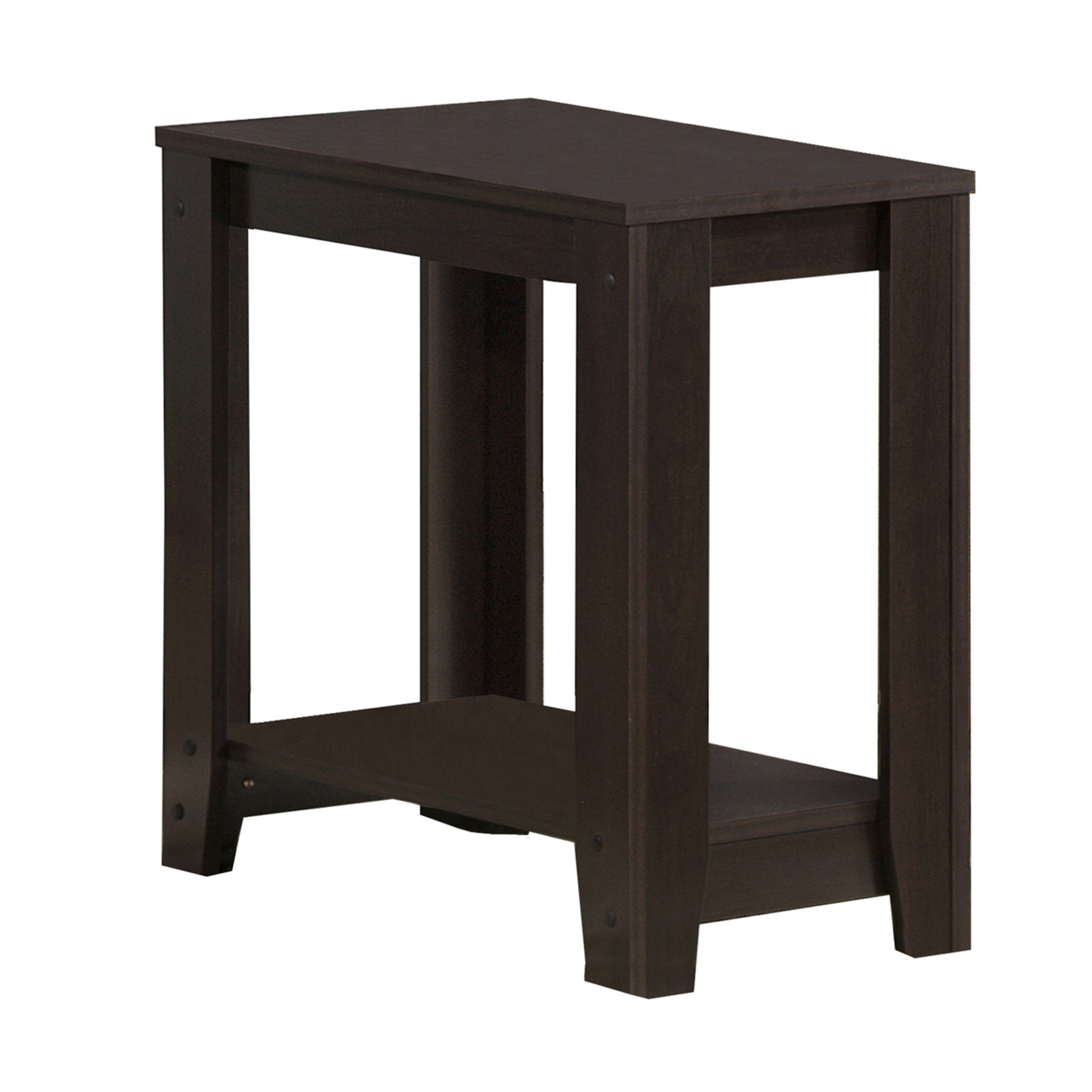 11.75" x 23.75" x 22" Cappuccino, Particle Board, Laminate - Accent Table