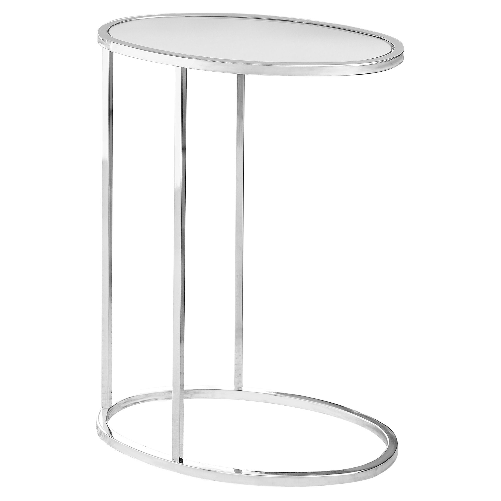 18.5" x 12" x 24" Chrome, Metal - Accent Table