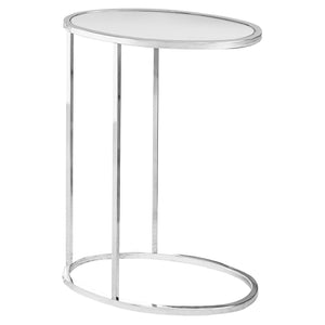 18.5" x 12" x 24" Chrome, Metal - Accent Table