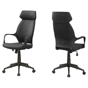 26" x 25" x 96" Black, Foam, Polypropylene, Microfiber - High Back Office Chair