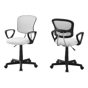 21.5" x 23" x 33" White, Foam, Metal, Polypropylene, Polyester - Office Chair