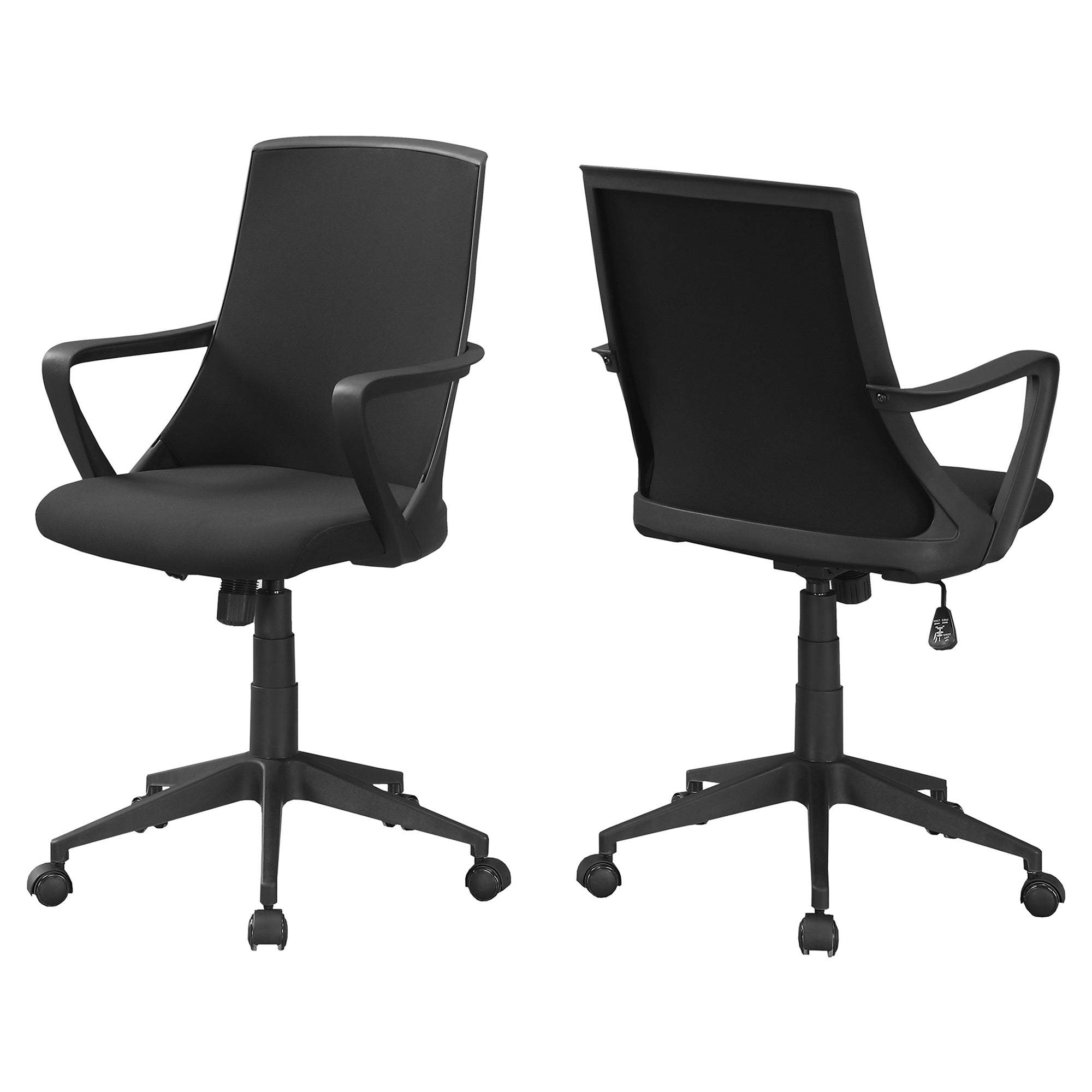 24" x 22.5" x 78" Black, Foam, Mdf, Metal - Multi Position Office Chair