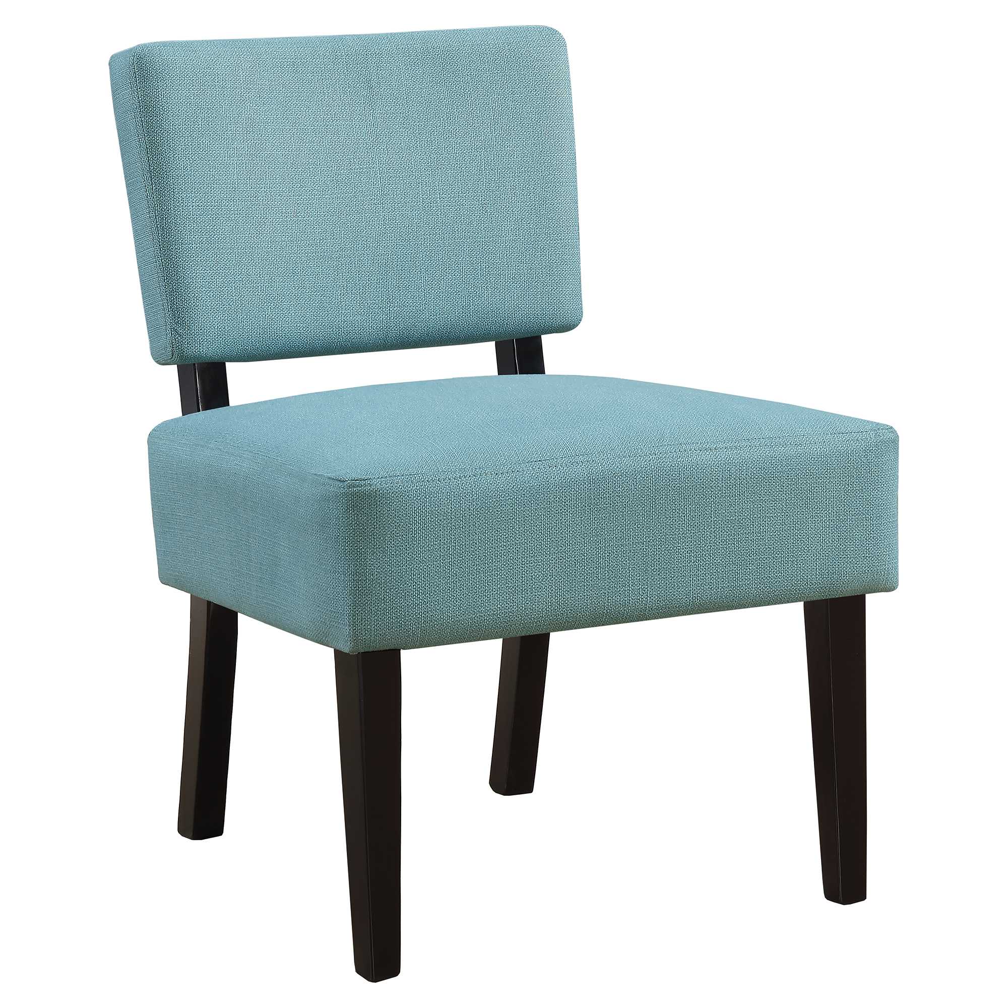 27.5" x 22.75" x 31.5" Teal, Foam, Solid Wood, Polyester - Accent Chair