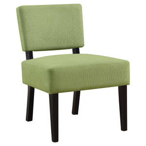 27.5" x 22.75" x 31.5" Green, Foam, Solid Wood, Polyester - Accent Chair