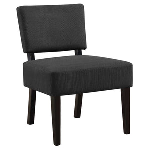 27.5" x 22.75" x 31.5" Dark Grey, Foam, Solid Wood, Polyester - Accent Chair