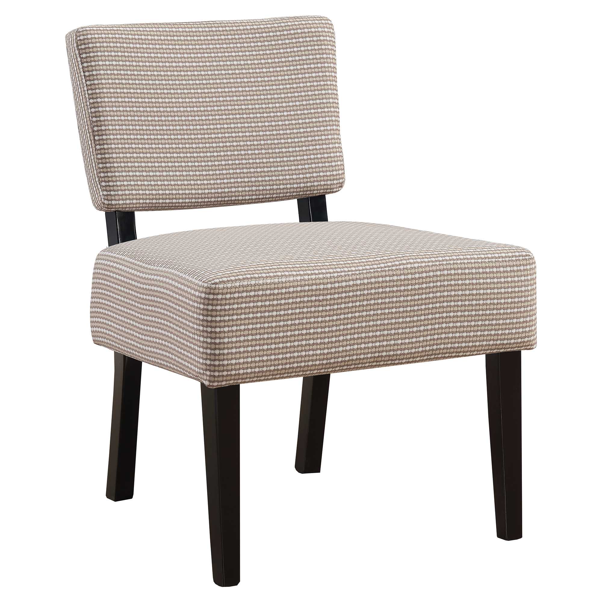 27.5" x 22.75" x 31.5" Taupe, Foam, Solid Wood, Polyester - Accent Chair