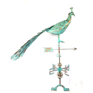 Antiqued Steel Peacock Weathervane