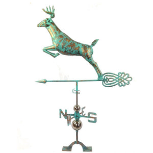 Majestic Copper Deer Weathervane