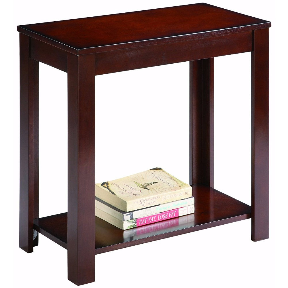 PIERCE Chairside Table in Brown