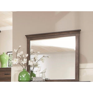 Landscape Mirror, Oak Brown