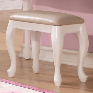 Vanity Stool, White