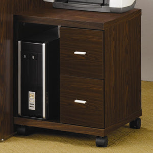 2Drawers CPU Stand, Brown